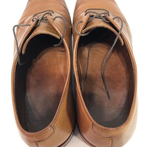 Allen Edmonds Flatiron Derby Oxfords Perforated Walnut Men 10.5 D 1153 32204 - Picture 6 of 12